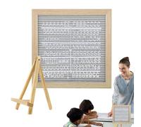 Segno della tabella delle lettere, cartello di lettere in feltro,Bacheca in legno sentito - Pannello di lettera quadrata della festa della mamma, elegante pannello di annuncio per il primo giorno di