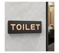 Segno Della Toilette Segnaletica for WC Segnaletica for bagno for uomini e donne WC Guida for WC pubblici Hotel a sinistra e a destra Segnaletica for bagno in acrilico a sinistra e a destra Adesivi Se