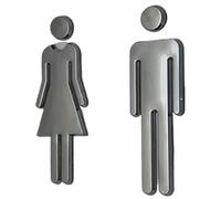 Segno della toilette Targa adesiva da parete for porta, for bagno, hotel, ufficio, uomo e donna