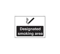 Segno, Designated Smoking Area, Autoadesivo IN Vinile, 23247K