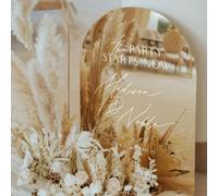 Segno di benvenuto personalizzato in oro a specchio dorato personalizzato per ricevimenti di nozze e decorazioni per la nuova casa Aggiungi i nomi degli sposi tempo di nozze e buoni auguri