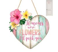 Segno di benvenuto primaverile, segno di benvenuto a forma di cuore - Amore segno di cuore, gancio per porta floreale per matrimonio