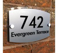 Segno di Casa Personalizzato 'Beta L' Facile da Vedere Placca Numeri Lettere Porta Indirizzo Piastra Vinile Acilico Tutti i Fissaggi