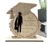Segno Di Laurea 2025 - Topper Da Tavolo 18x18x0,5 Cm | Ornamenti Da Scrivania Ispirati, Decorazioni Per La Casa, Oggetti Di Scena Per Foto, Studenti Delle Scuole Superiori, Università, Eventi
