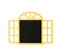 Segno di lavagna per finestre, bacheca di memoria di lavagna a trazione nera per la casa per la cucina della cucina decorazione della festa di nozze (Giallo)