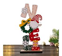 Segno di Legno di Natale - Ornamenti alfabeti GNOME, Decorazione della scrivania | Cruci in Legno, centrotavola di gnomi scandinavi, Decorazioni Natalizie Festive, Accenti per la casa per Le vac