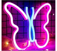 Segno di luce al neon Insegna al neon a LED con luce notturna, lampada a farfalla per la decorazione della casa, del matrimonio(Neon-5)