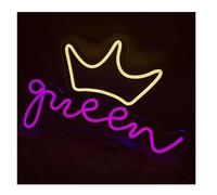 Segno di luce al neon Insegna al neon con lettere blu, luci decorative per la Per corona per feste di compleanno(Neon2)