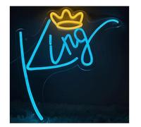 Segno di luce al neon Insegna al neon con lettere blu, luci decorative per la Per corona per feste di compleanno(Neon1)