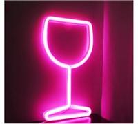 Segno di luce al neon Insegne al neon, luci decorative a LED, notturne per la stanza dei bambini, decorazioni per feste e matrimoni(Rosa)