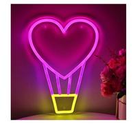 Segno di luce al neon Mongolfiera a forma di cuore per insegna al per neon per luce mongolfiera dimmerabile alimentata tramite per USB