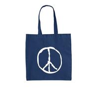 Segno di Pace - Borsa Tote IN Tela - Anti Guerra Simbolo Rétro