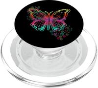 Segno di pace farfalla Hippie Retro 60S 70s Tie Dye Vintage PopSockets PopGrip per MagSafe