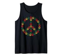 Segno di pace Hippie Retro 60s 70s Rasta Peace Lover Vintage Canotta