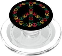 Segno di pace Hippie Retro 60s 70s Rasta Peace Lover Vintage PopSockets PopGrip per MagSafe