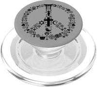 Segno di pace religioso Simboli di religione retrò anni '60 PopSockets PopGrip per MagSafe