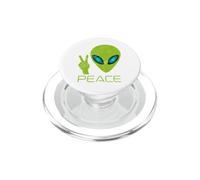 Segno di pace Testa aliena Extraterrestre Spazio UFO Fantascienza PopSockets PopGrip per MagSafe