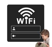 Segno Di Password WiFi Per Casa E Camera Per Gli Ospiti | Display Della Scheda WiFi Acrilico Per Muro O Tavolo | Sign Wifi Resistente E Resistente All'usura Per Hotel, Caffetterie, Ufficio, Toilette E