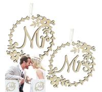 Segno di Sedia da Sposa e Sposo, Segno di Stile Antico, Cartello delle sedie per Matrimoni, Cartello Mr. in Legno, Vistaprint Wooden Bride And Groom Back Sedie Decorazione per MATRIMENTI, Sedie da