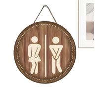 Segno di toilette - decorazione murale di in legno rustico, indicatore della porta aziendale | Indicatore del per hotel, uffici, case, camere, scuole, club house, caffè, sale in polvere, i