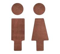 - Segno Di Toilette In Legno, Pennarello In Stile Rustico, Segno Della Porta Gabinetto Adesiva | Signboard Per Uomini E Donne, Decorazioni Per La Parete Della Casa, Indic