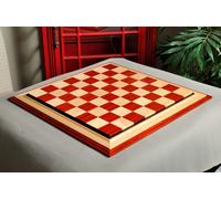 Segno Distintivo III Lusso Scacchi Tavola - Padauk/BIRD'S Eye Acero - 2.5 "