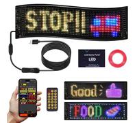 Segno LED a scorrimento per auto, flessibile display digitale USB 5 V LED cartello auto controllo app testo/animazione programmabile per negozi di taxi, interni ed esterni, fai da te Devil Eyes segni