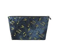 Segno musicale di musica in metallo, Borsa da toilette Borsa per trucco Borsa per cosmetici Borsa da toilette da viaggio portatile