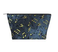 Segno musicale di musica in metallo, Borsa da toilette Borsa per trucco Borsa per cosmetici Borsa da toilette da viaggio portatile