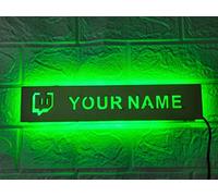 Segno Nome Utente Personalizzato, Segno Gamertag, Segno Luminoso Gamertag in Legno Personalizzato, Segno Tag Giocatore Personalizzato, Luce LED Di Gioco Personalizzata, Arredamento Sala Giochi