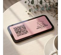 Segno personalizzato in acrilico QR Code,Segni e loghi aziendali personalizzati, menu Qr Ristorante,Personalizzato Multi Instagram Web Social Media Signs,WiFi QR Code, Vendor Booth Must-Have (Stile 6)