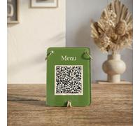 Segno personalizzato in acrilico QR Code,Segni e loghi aziendali personalizzati, menu Qr Ristorante,Personalizzato Multi Instagram Web Social Media Signs,WiFi QR Code, Vendor Booth Must-Have (Stile 4)