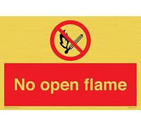 Segno senza fiamma aperta - 300x200mm - A4L