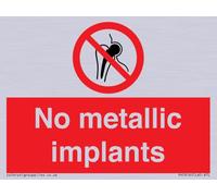 Segno senza impianti metallici - 100x75mm - A7L