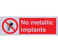 Segno senza impianti metallici - 450x150mm - L41