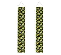 Segno verde dell'insegna del portico di laurea della stampa del kiwi, decorazioni all'aperto durevoli della porta del grado di congratulazioni