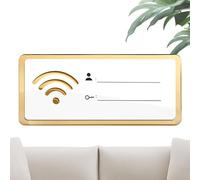Segno Wi Fi Acrilico Con Codice Qr, Display Moderno Wifi Password | Segnale Wifi Personalizzato, Scheda Informativa Wi Fi, Segno Di Rete Wi Fi Per Affari, Ristorante, Bnb, Reception, Area