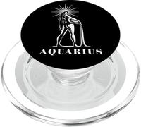 Segno Zodiacale Acquario Compleanno Ascendente Oroscopo PopSockets PopGrip per MagSafe