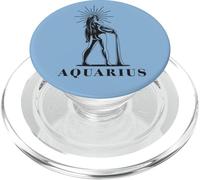 Segno Zodiacale Acquario Compleanno Ascendente Oroscopo PopSockets PopGrip per MagSafe