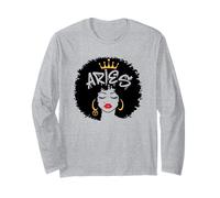 Segno Zodiacale Ariete Regina Nera astrologia Compleanno Maglia a Manica