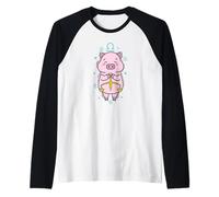 Segno Zodiacale Bilancia Come Oroscopo Piggy Maglia con Maniche Raglan