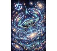 Segno zodiacale Cancro Puzzle 1000 Pezzi,Cartone Di Qualità,Idea Regalo,Gioco Educativo,Sfida Impossibile,Adulti E Ragazzi,Decorazione Casa,dai 14 Anni,Antistress 52x38cm