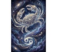 Segno zodiacale Cancro Puzzle 1000 Pezzi,Sfida Impossibile,Idea Regalo,Gioco Educativo,Adulti E Ragazzi,Cartone Di Qualità,Decorazione Casa,dai 14 Anni,Antistress 70x50cm