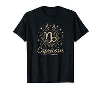 Segno Zodiacale Capricorno Boho Mistico Astrologia Oroscopo Stella Maglietta