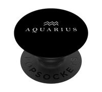 Segno zodiacale Costellazione dell'Acquario PopSockets PopGrip Adesivo