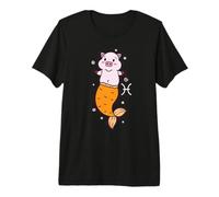 Segno Zodiacale dei Pesci Come Oroscopo Piggy Maglietta Premium