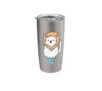 Segno zodiacale Leone come oroscopo gatto Bicchiere termico in acciaio inox doppia parete