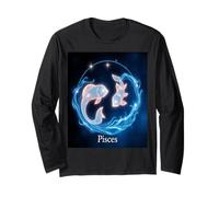 Segno Zodiacale Pesci - Galaxy Fish Eternal Ocean Maglia a Manica