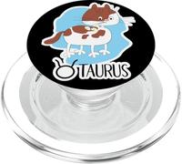 Segno zodiacale Toro Divertente Gatto Astrologia Oroscopo PopSockets PopGrip per MagSafe