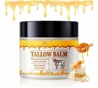 Sego di manzo per la pelle, balsamo di sego montato, idratante per il viso al burro per il corpo biologico, balsamo di sego biologico nutriente profondamente nutriente, sego di manzo per la cura della